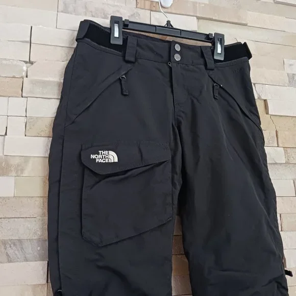 North Face Womens XS Black Ski Snow Snowboard Winter Waterproof Pants Insulated